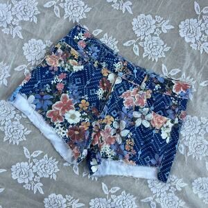 Farm Rio Floral Print Denim Shorts – Brazilian Size 36